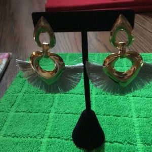 Beautiful stylish thread earrings